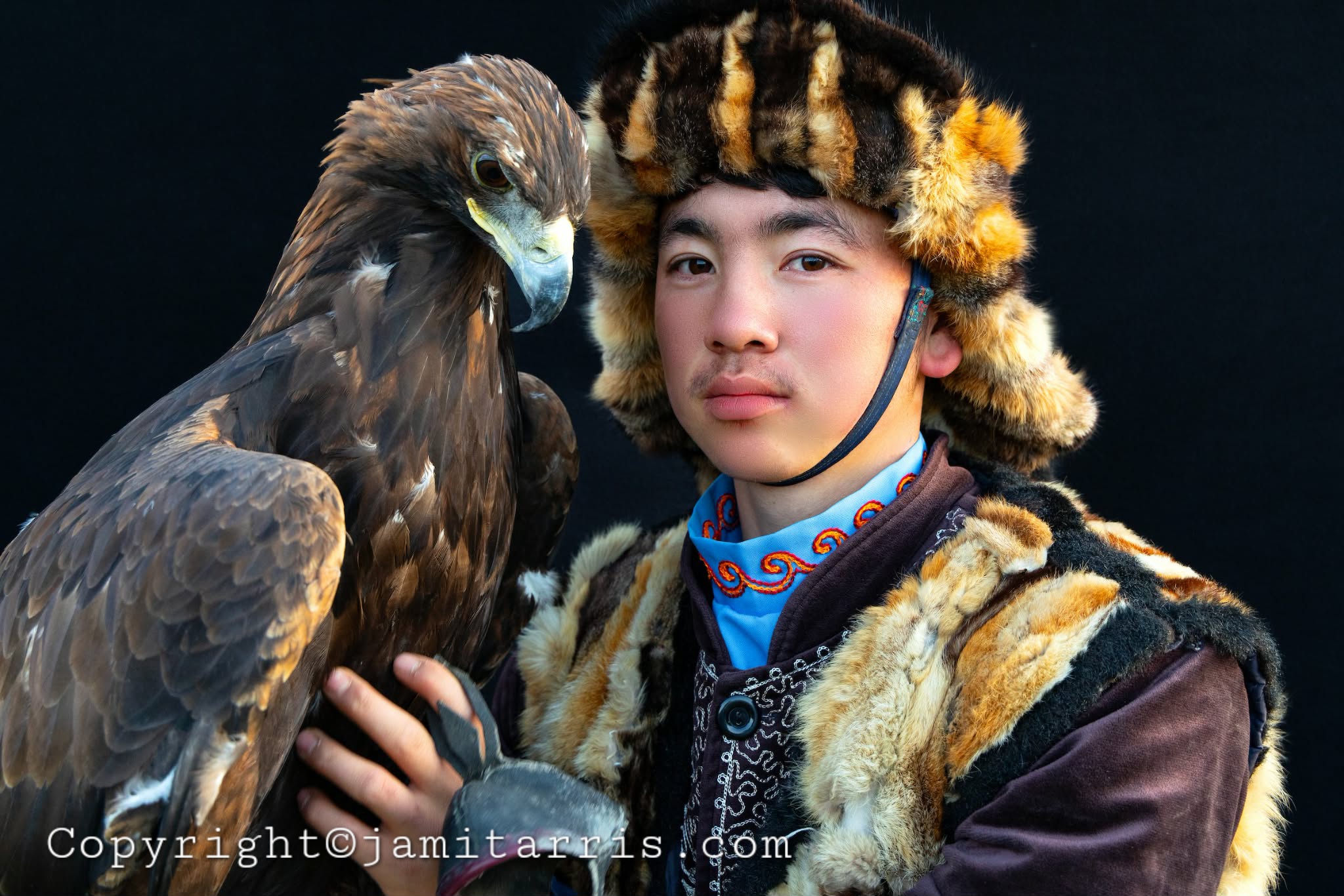 Young Kazakh Eagle Hunter