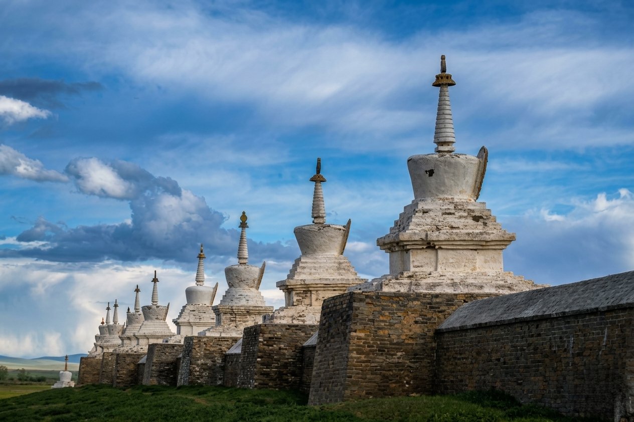 Erdene Zuu Monastery — 108 Stupas